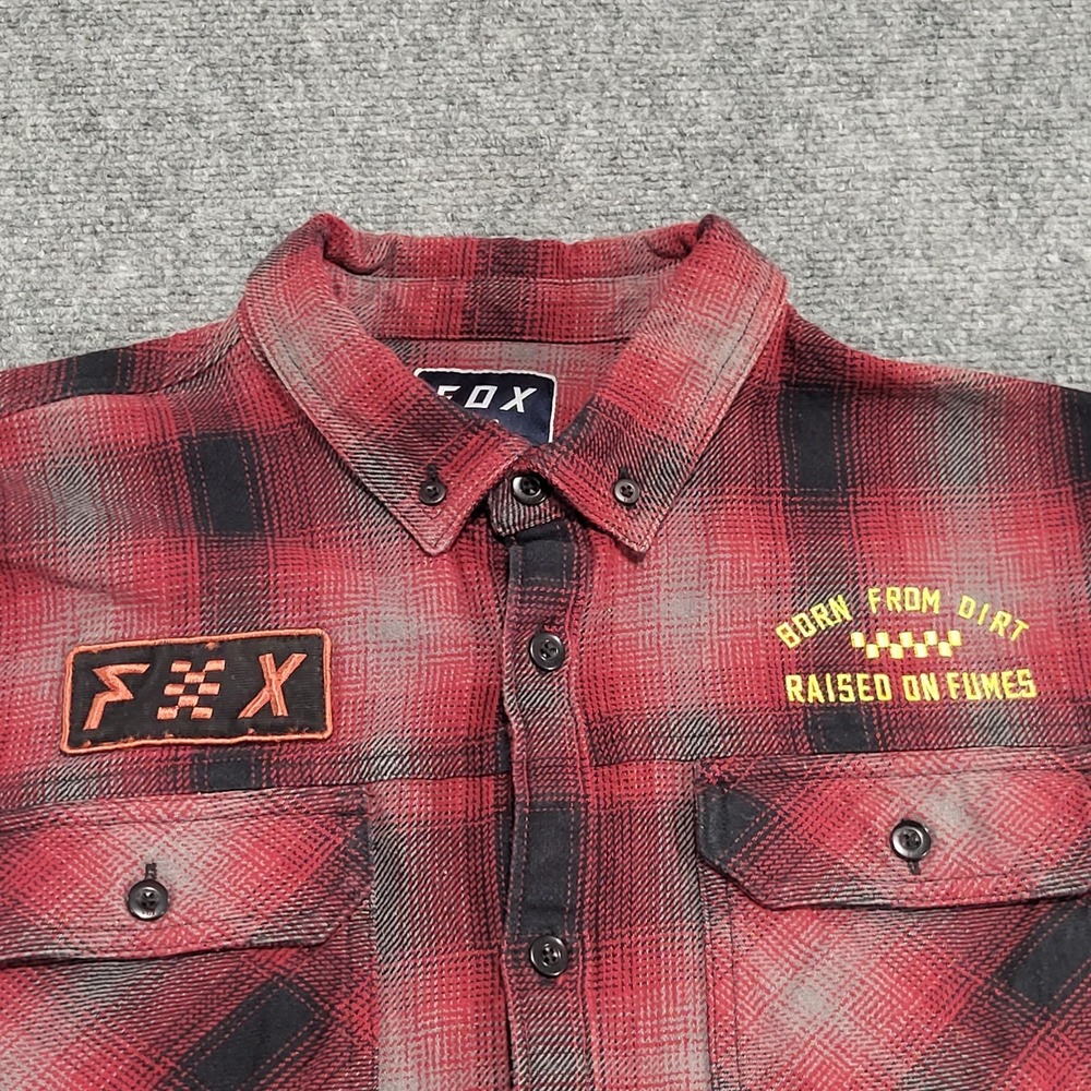 Fox Racing Men's "Born From Dirt Raised On Fumes" Long Sleeve T-Shirt Sz Medium - Picture 4 of 14